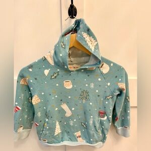 Girls Dot Dot Smile Pullover Hoodie Christmas Winter Sweatshirt Size 6-7